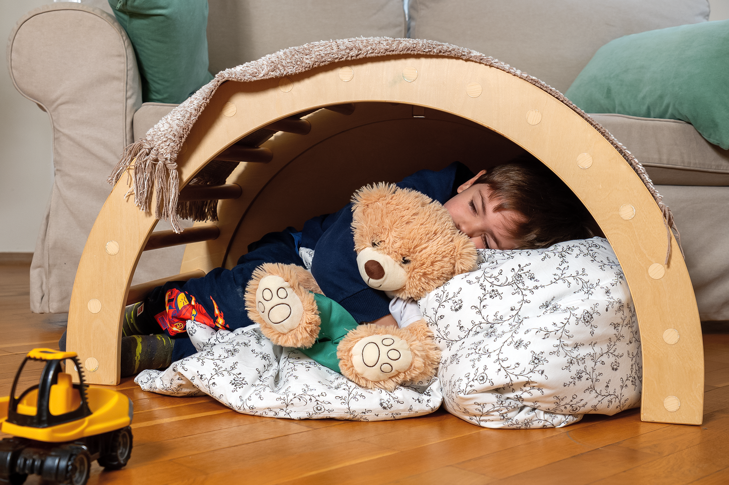 Climbfairy - Örökzöld Kalandozó Montessori Fa Szivárványhinta Fejlesztő Játék