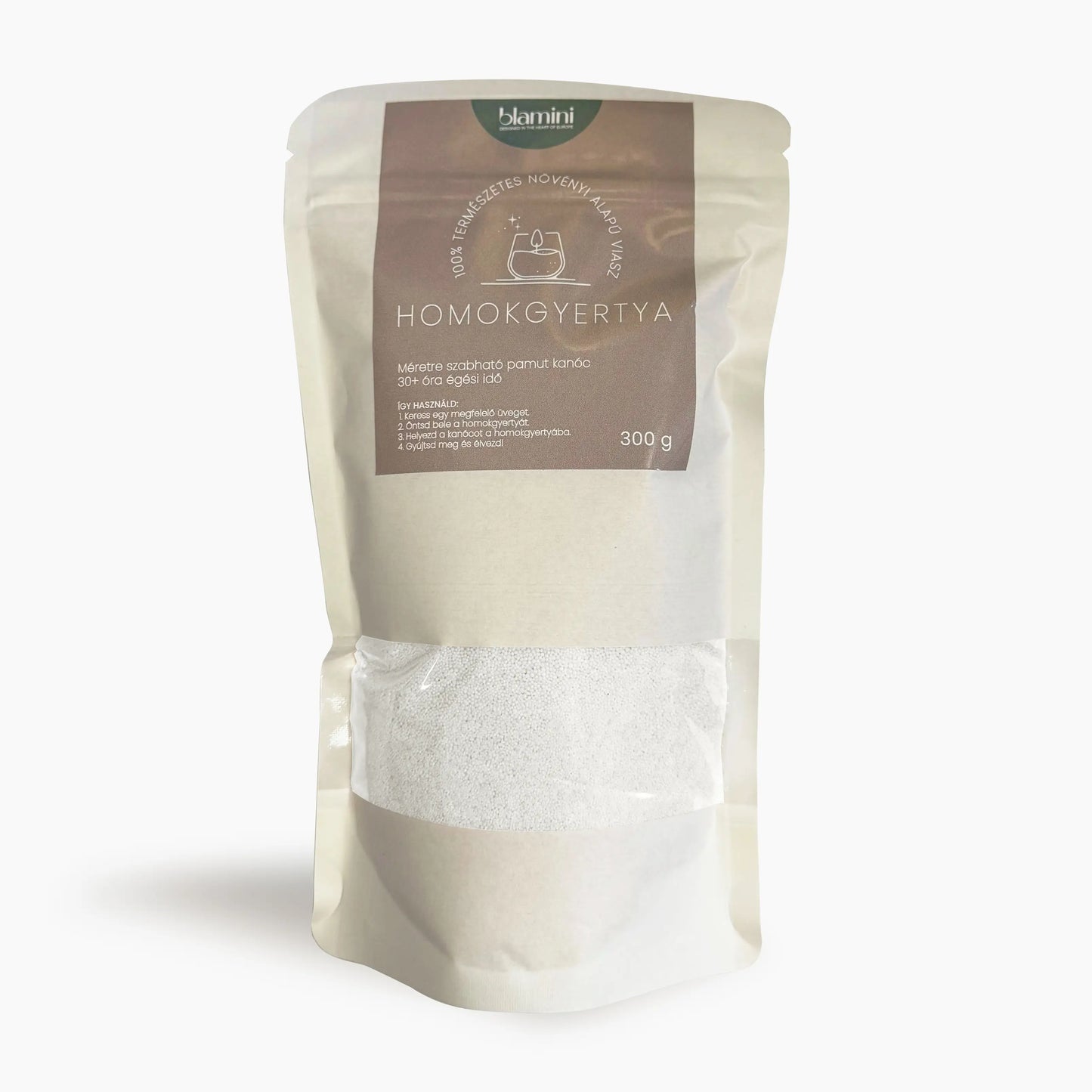 GlowUp Candle Homokgyertya - Fenntartható esztétika