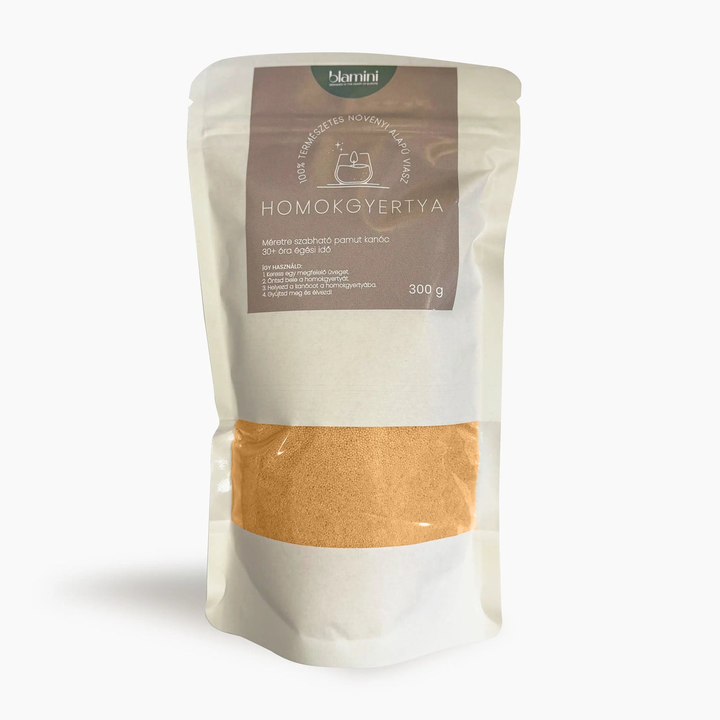 GlowUp Candle Homokgyertya - Fenntartható esztétika