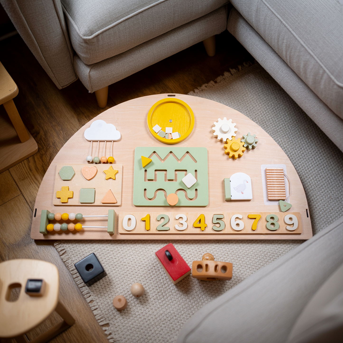 Climbfairy Készségfejlesztő Montessori Matatófal